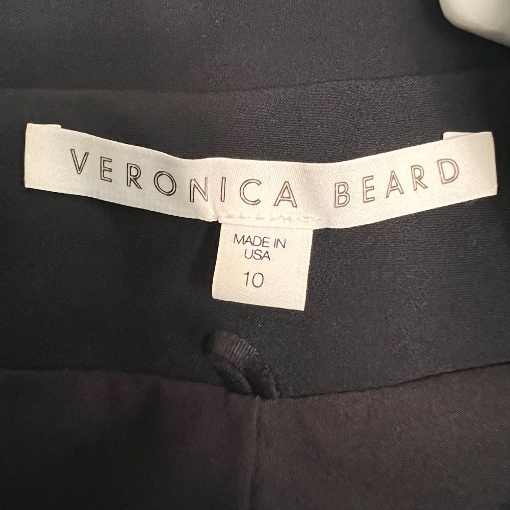 NWOT Veronica Beard Scuba Hadley Jacket Coat Black Size 10/ Large Moto - Picture 8 of 12